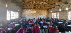 Learners at Mtendere community school in Mtendere, Lusaka